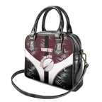 Personalized Queensland Oztag Shoulder Handbag Abstract Geometric Pattern Sports