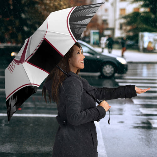 Personalized Queensland Oztag Umbrella Abstract Geometric Pattern Sports
