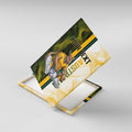 Personalized Australia Soccer Kangaroo Canvas Wall Art World Football Mascot Green Gold Abstract Wave