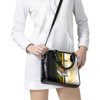 Personalized Australia Soccer Kangaroo Shoulder Handbag World Football Mascot Green Gold Abstract Wave