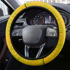 Australia Soccer Kangaroo Steering Wheel Cover World Football Mascot Green Gold Abstract Wave