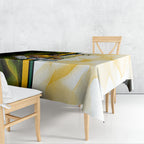 Personalized Australia Soccer Kangaroo Tablecloth World Football Mascot Green Gold Abstract Wave