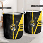 Richmond Tigers Laundry Basket Modern Geometric Sports Graphic Style