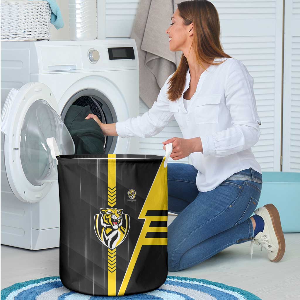 Richmond Tigers Laundry Basket Modern Geometric Sports Graphic Style