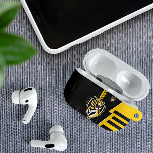 Richmond Tigers AirPods Case Modern Geometric Sports Graphic Style