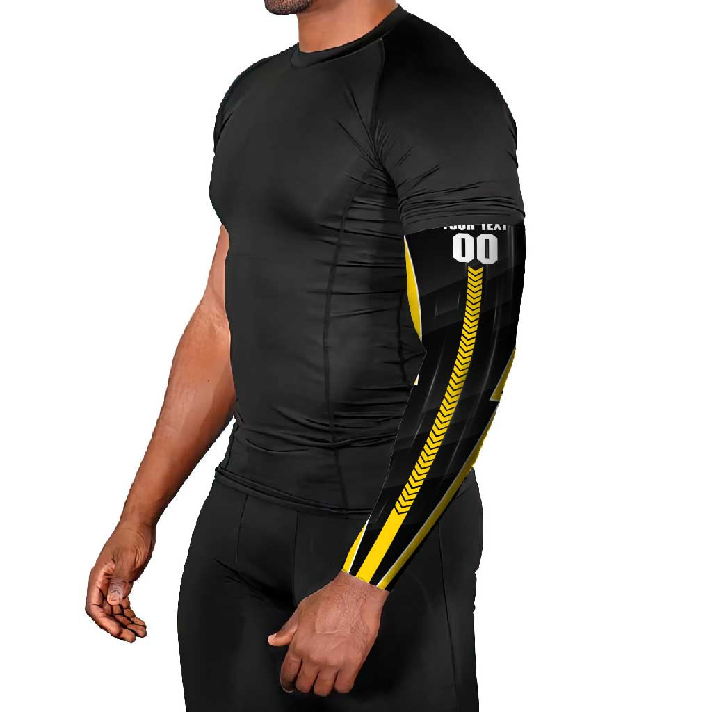 Personalized Richmond Tigers Arm Sleeves Modern Geometric Sports Graphic Style