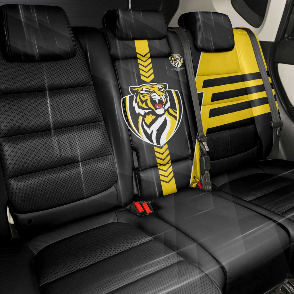Richmond Tigers Back Car Seat Cover Modern Geometric Sports Graphic Style