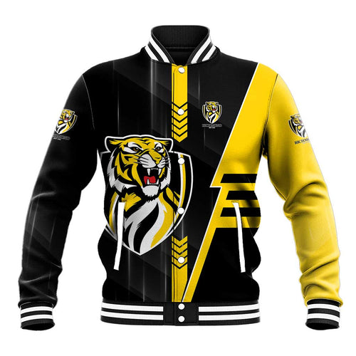 Personalized Richmond Tigers Baseball Jacket Modern Geometric Sports Graphic Style