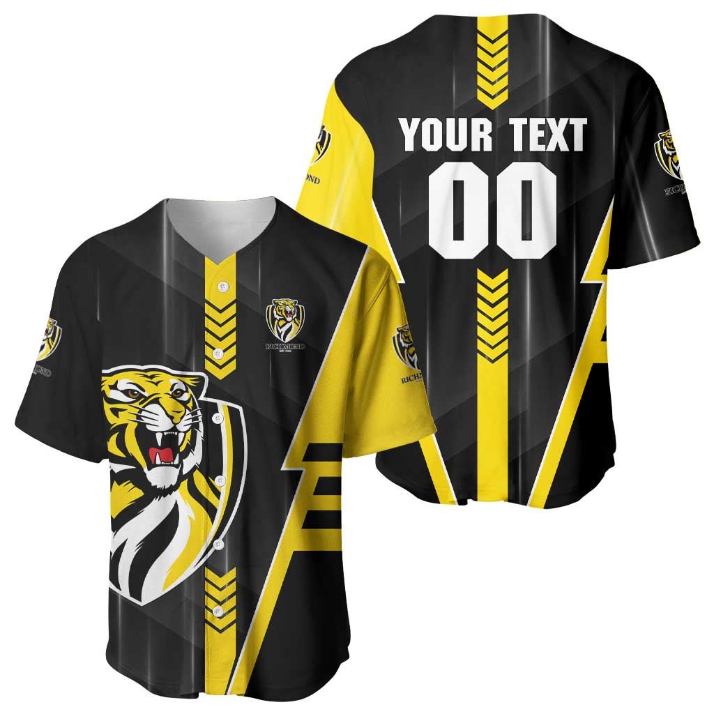 Personalized Richmond Tigers Baseball Jersey Modern Geometric Sports Graphic Style