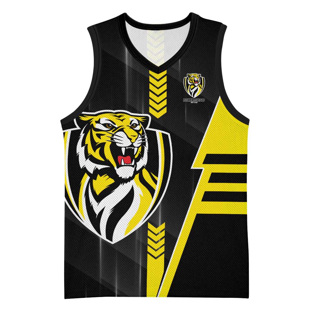 Personalized Richmond Tigers Basketball Jersey Modern Geometric Sports Graphic Style