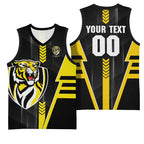 Personalized Richmond Tigers Basketball Jersey Modern Geometric Sports Graphic Style
