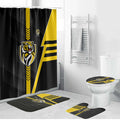Richmond Tigers Bathroom Set Modern Geometric Sports Graphic Style