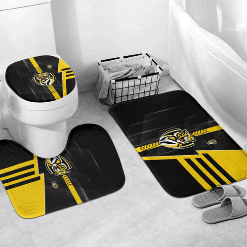 Richmond Tigers Bathroom Set Modern Geometric Sports Graphic Style