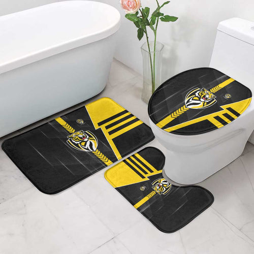 Richmond Tigers Bathroom Set Modern Geometric Sports Graphic Style
