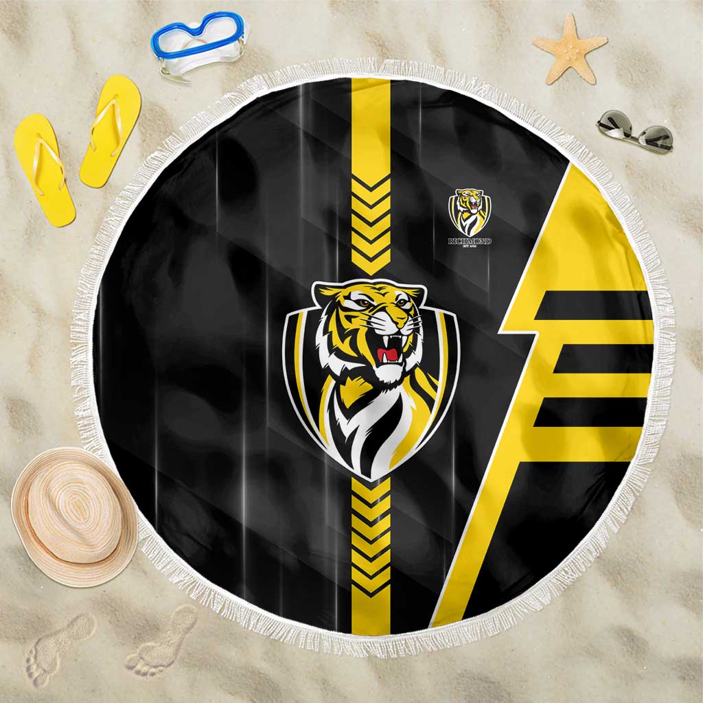 Richmond Tigers Beach Blanket Modern Geometric Sports Graphic Style