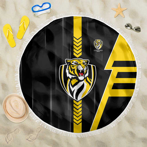 Richmond Tigers Beach Blanket Modern Geometric Sports Graphic Style