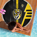 Richmond Tigers Beach Blanket Modern Geometric Sports Graphic Style
