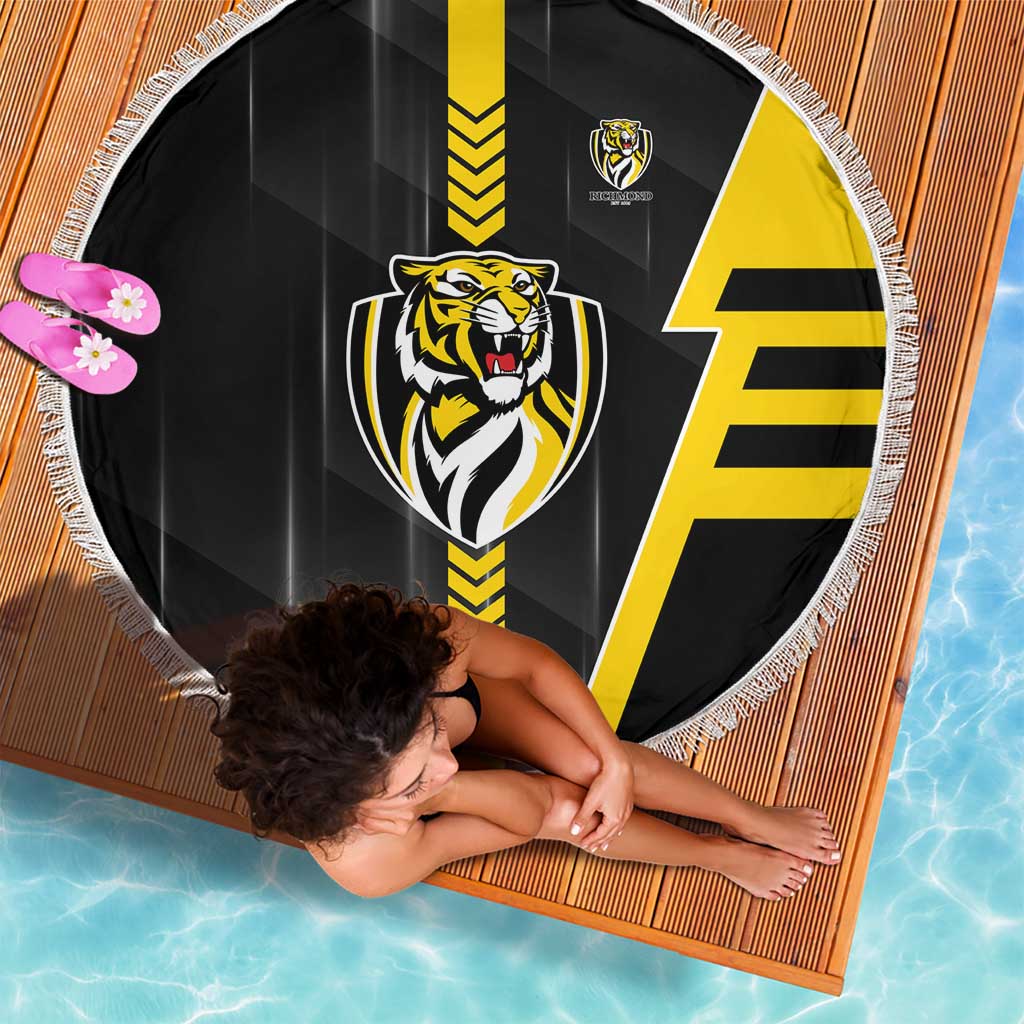 Richmond Tigers Beach Blanket Modern Geometric Sports Graphic Style