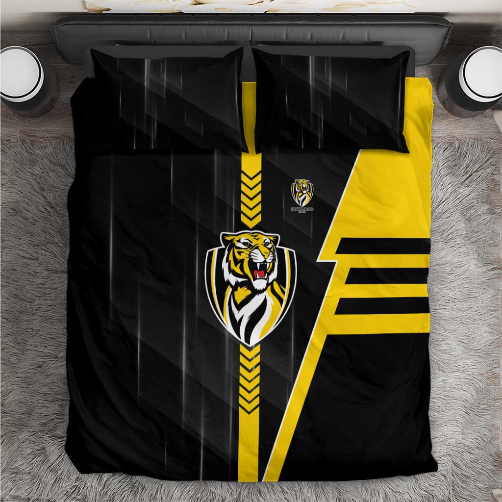 Richmond Tigers Bedding Set Modern Geometric Sports Graphic Style