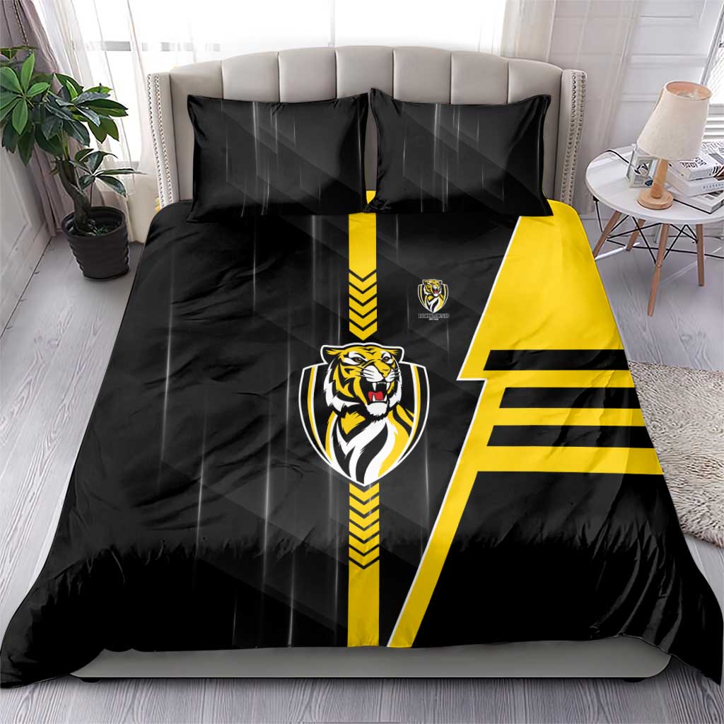 Richmond Tigers Bedding Set Modern Geometric Sports Graphic Style