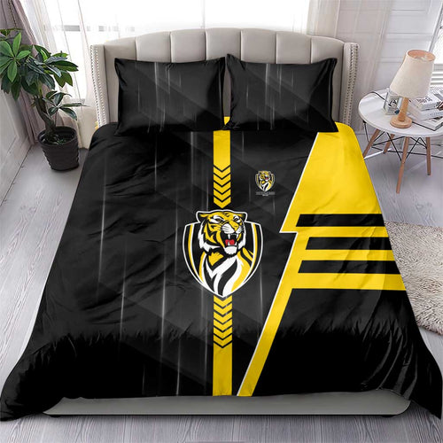 Richmond Tigers Bedding Set Modern Geometric Sports Graphic Style