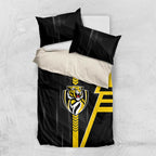 Richmond Tigers Bedding Set Modern Geometric Sports Graphic Style
