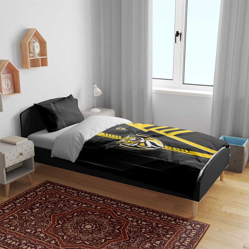 Richmond Tigers Bedding Set Modern Geometric Sports Graphic Style