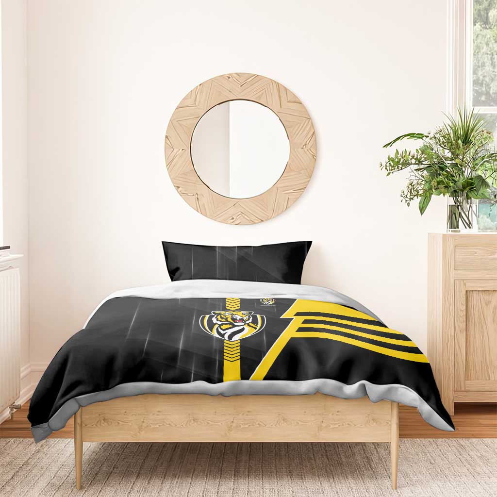 Richmond Tigers Bedding Set Modern Geometric Sports Graphic Style