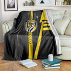Richmond Tigers Blanket Modern Geometric Sports Graphic Style