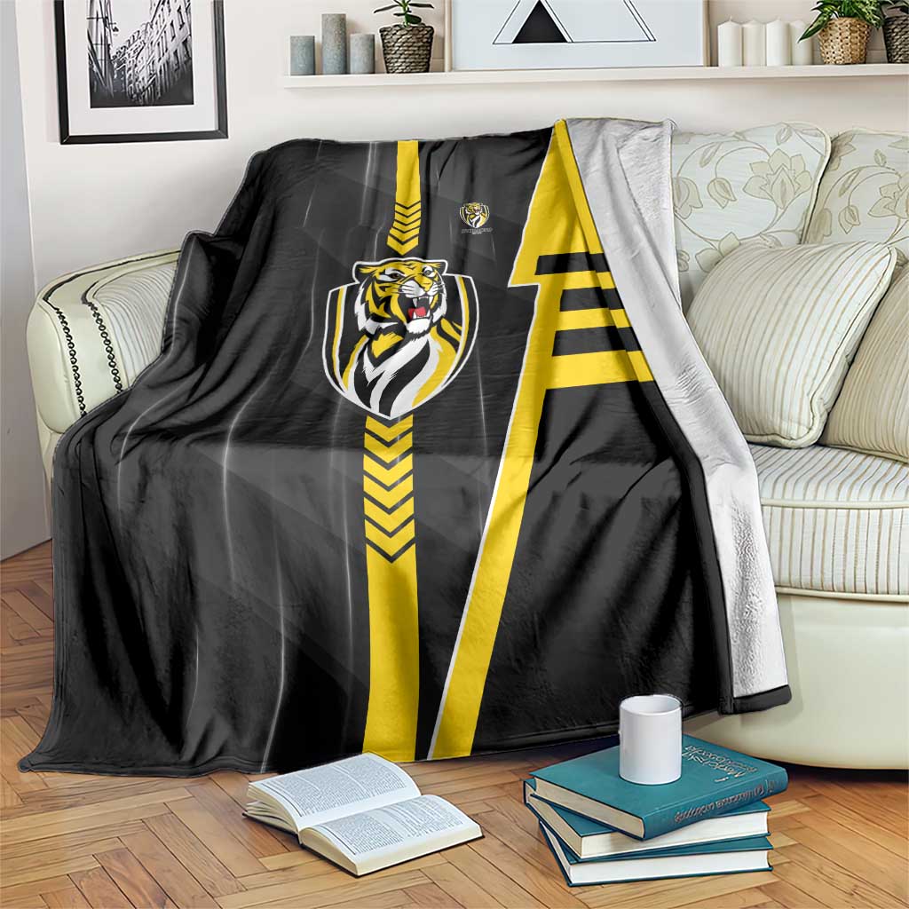Richmond Tigers Blanket Modern Geometric Sports Graphic Style