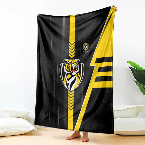 Richmond Tigers Blanket Modern Geometric Sports Graphic Style