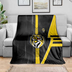 Richmond Tigers Blanket Modern Geometric Sports Graphic Style