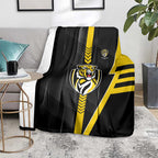 Richmond Tigers Blanket Modern Geometric Sports Graphic Style