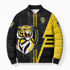 Personalized Richmond Tigers Bomber Puffer Jacket Modern Geometric Sports Graphic Style