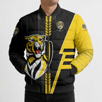 Personalized Richmond Tigers Bomber Puffer Jacket Modern Geometric Sports Graphic Style