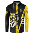 Personalized Richmond Tigers Button Sweatshirt Modern Geometric Sports Graphic Style