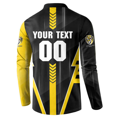 Personalized Richmond Tigers Button Sweatshirt Modern Geometric Sports Graphic Style