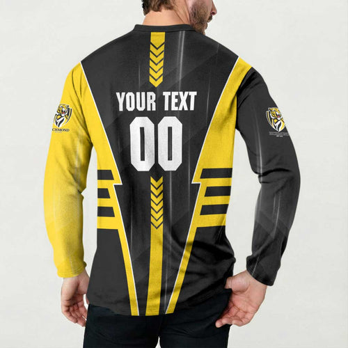 Personalized Richmond Tigers Button Sweatshirt Modern Geometric Sports Graphic Style