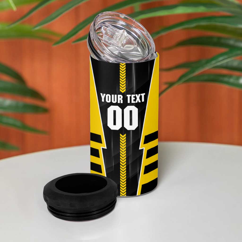 Personalized Richmond Tigers 4 in 1 Can Cooler Tumbler Modern Geometric Sports Graphic Style