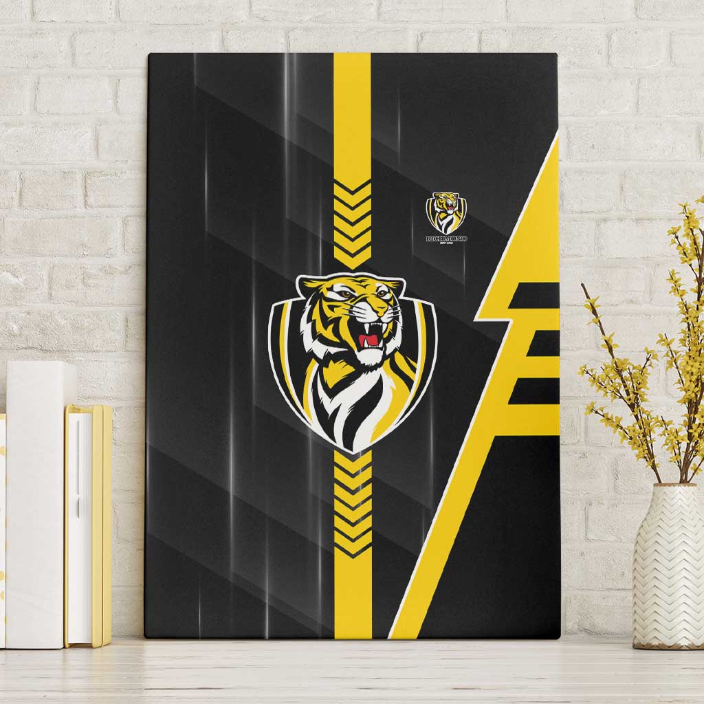 Richmond Tigers Canvas Wall Art Modern Geometric Sports Graphic Style