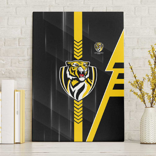 Richmond Tigers Canvas Wall Art Modern Geometric Sports Graphic Style