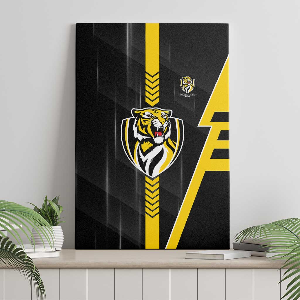 Richmond Tigers Canvas Wall Art Modern Geometric Sports Graphic Style
