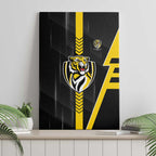 Richmond Tigers Canvas Wall Art Modern Geometric Sports Graphic Style