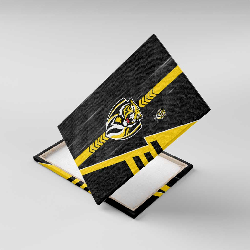 Richmond Tigers Canvas Wall Art Modern Geometric Sports Graphic Style
