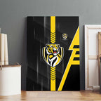 Richmond Tigers Canvas Wall Art Modern Geometric Sports Graphic Style