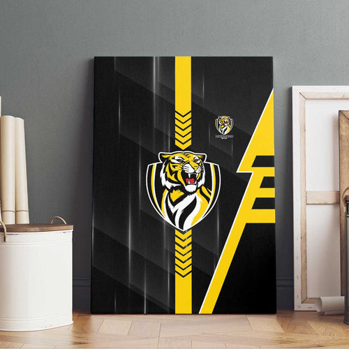 Richmond Tigers Canvas Wall Art Modern Geometric Sports Graphic Style