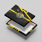 Richmond Tigers Canvas Wall Art Modern Geometric Sports Graphic Style