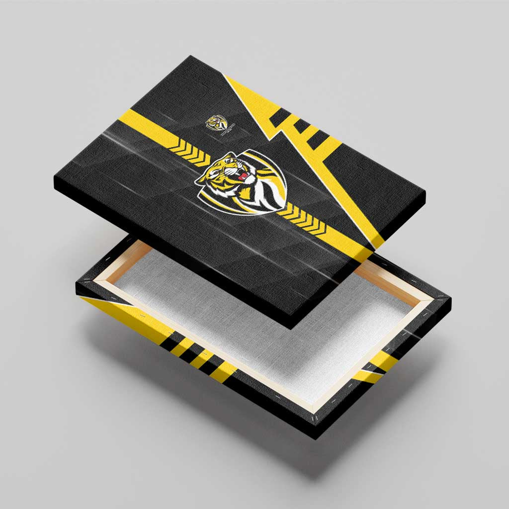 Richmond Tigers Canvas Wall Art Modern Geometric Sports Graphic Style