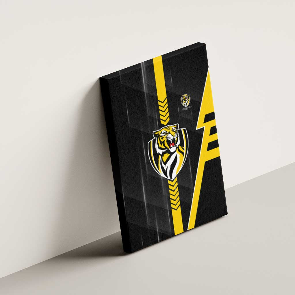 Richmond Tigers Canvas Wall Art Modern Geometric Sports Graphic Style