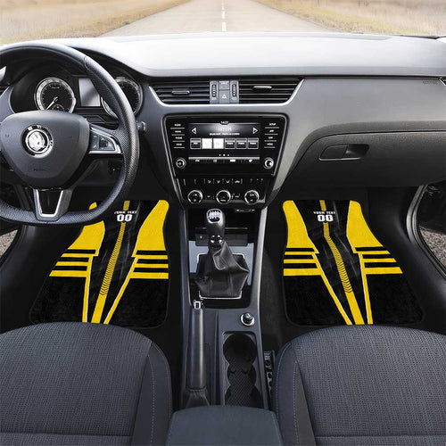 Personalized Richmond Tigers Car Mats Modern Geometric Sports Graphic Style